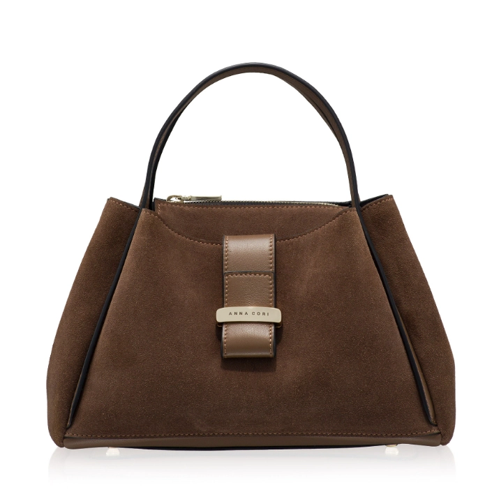 Picture of Women Leather Handbag DIONA 01 CROSTA+VIT COFEE