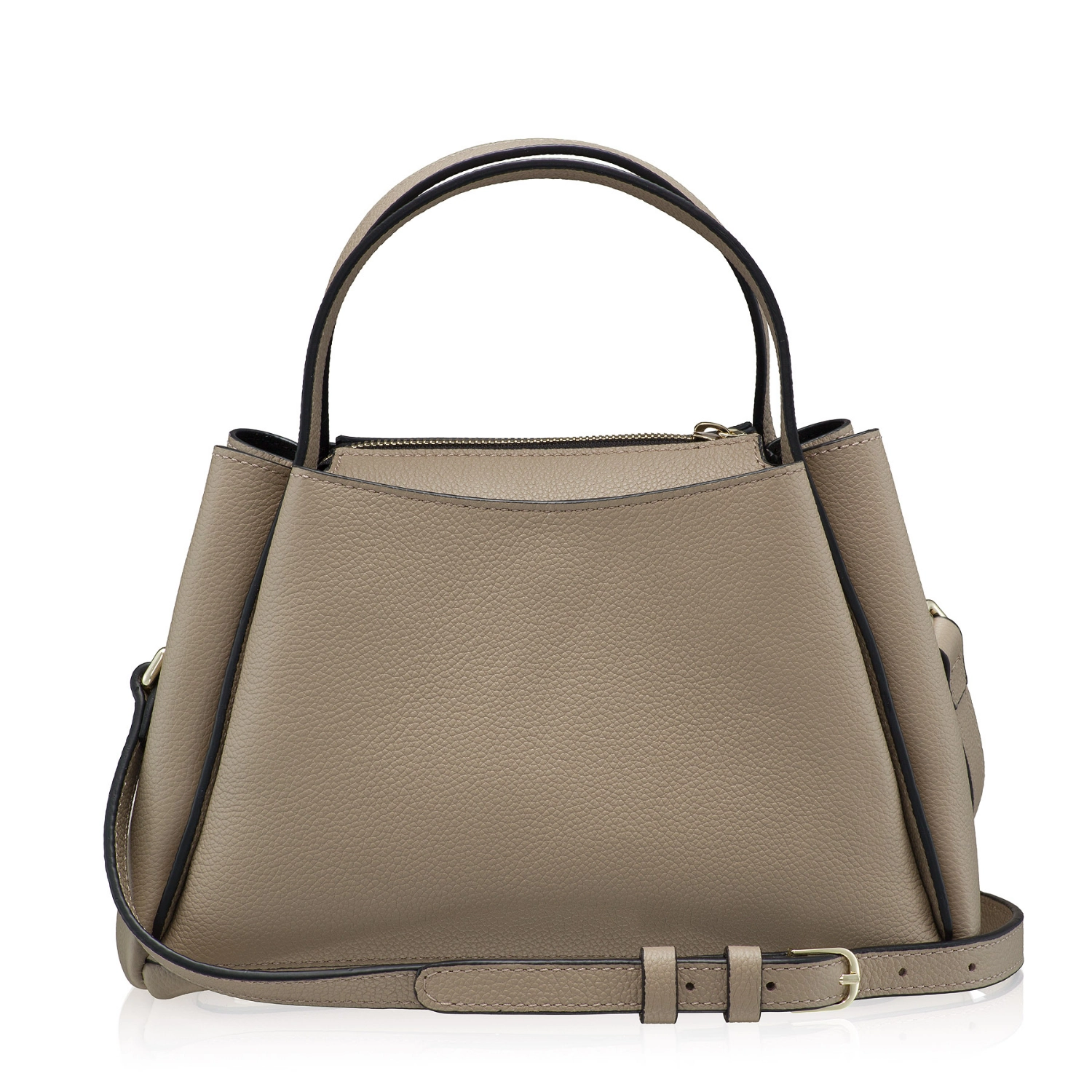 Picture of Women Leather Handbag DIONA 01 BOTTALATO BLACK