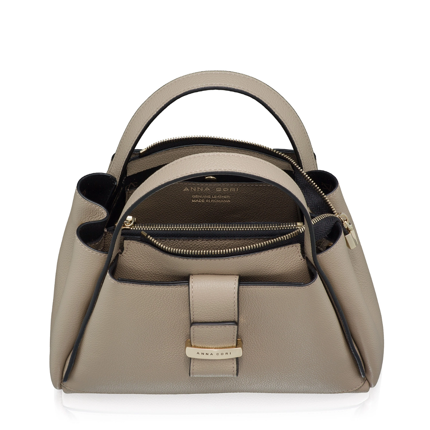Picture of Women Leather Handbag DIONA 01 BOTTALATO BLACK