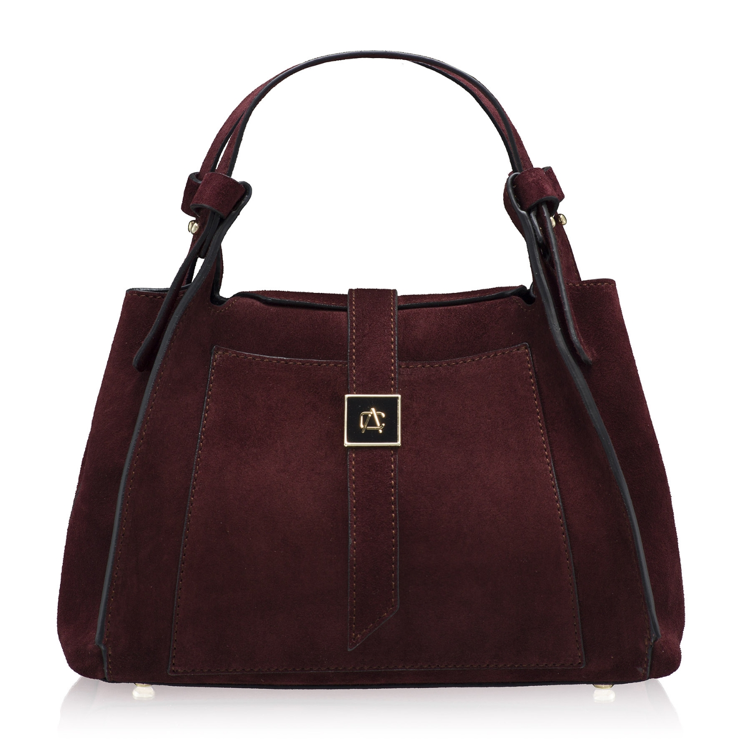 Picture of Women Leather Handbag BLUMA 01 CROSTA BORDO