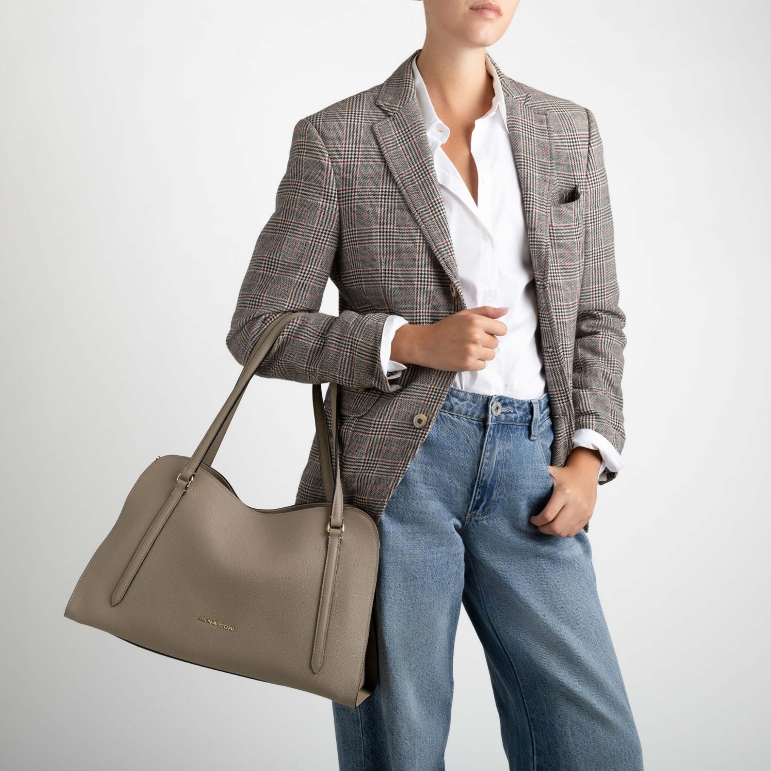 Picture of Women's shoulder bag VELSA 01 BOTTALATO TAUPE
