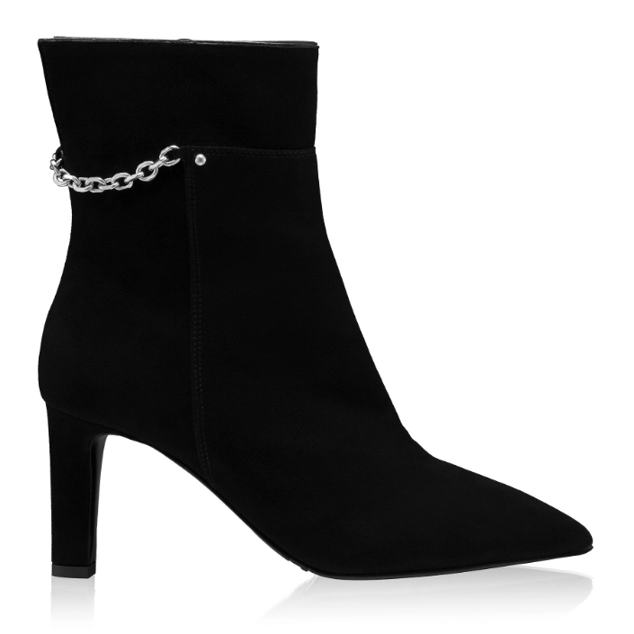 Imagine Botine Dama 8636 Camoscio Negru